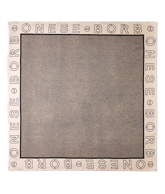 Borbonese foulard 6DP044TE2 chantilly cream/OP natural