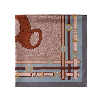 Borbonese foulard 6DA067TJ8 orsetto col. edera