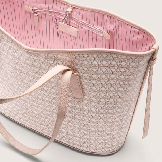 Coccinelle ASSF 110401 New Never Without Bag multi blanc/rosette